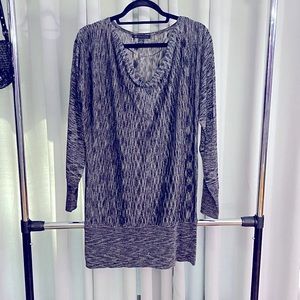 I.N.C international concepts long gray,black top with sparkles size small.